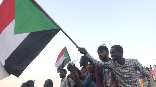 Protesters take to streets in the Sudanese capital, Khartoum. 